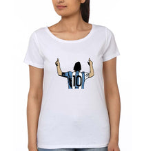 Load image into Gallery viewer, Messi T-Shirt for Women-White-Ektarfa.online
