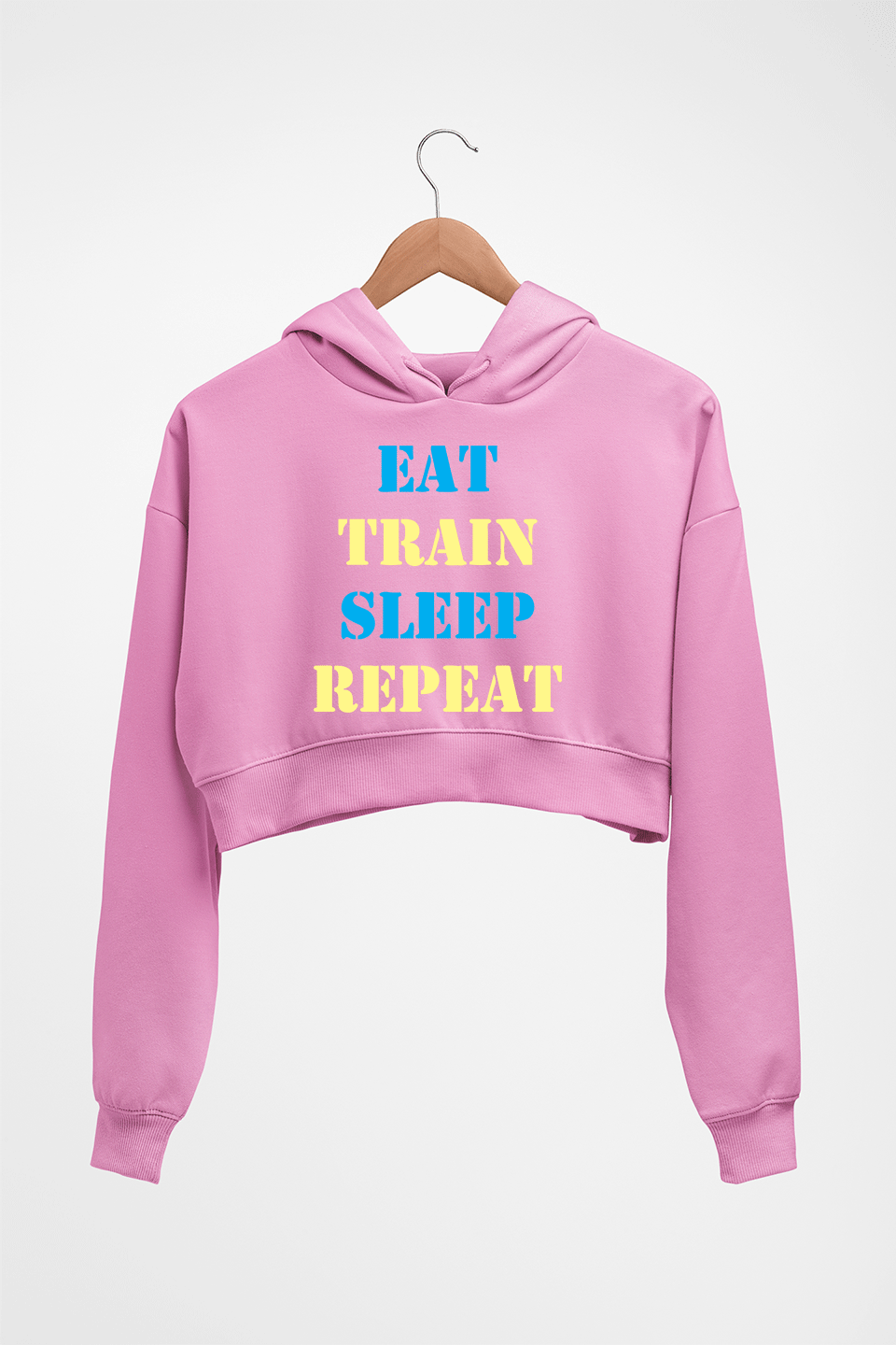 Gym Crop HOODIE FOR WOMEN-Light Baby Pink-Ektarfa.online