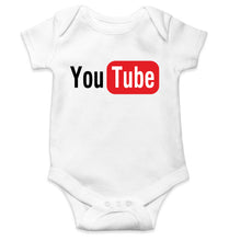 Load image into Gallery viewer, YouTube Kids Romper For Baby Boy/Girl-0-5 Months(18 Inches)-White-Ektarfa.online
