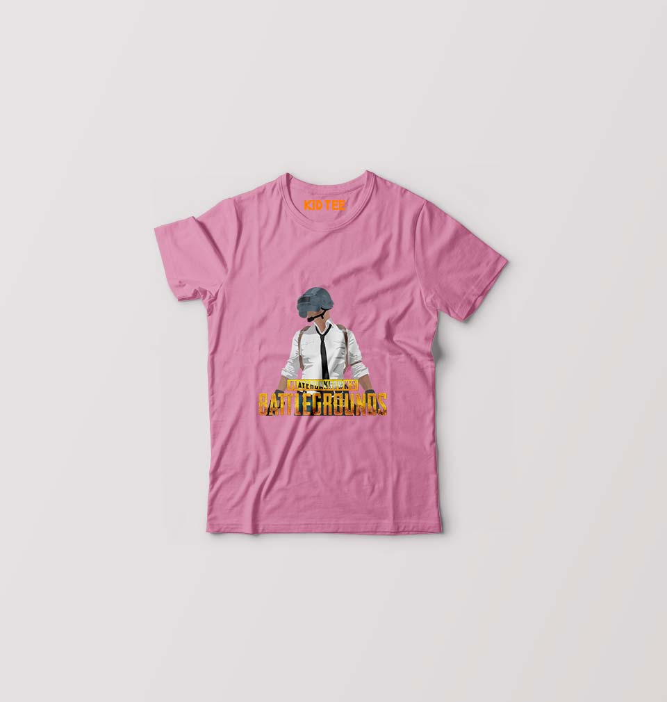 PUBG Player Unknown's Battleground Kids T-Shirt for Boy/Girl-Pink-Ektarfa.online