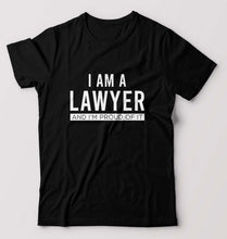 Load image into Gallery viewer, Lawyer T-Shirt for Men-Black-Ektarfa.online
