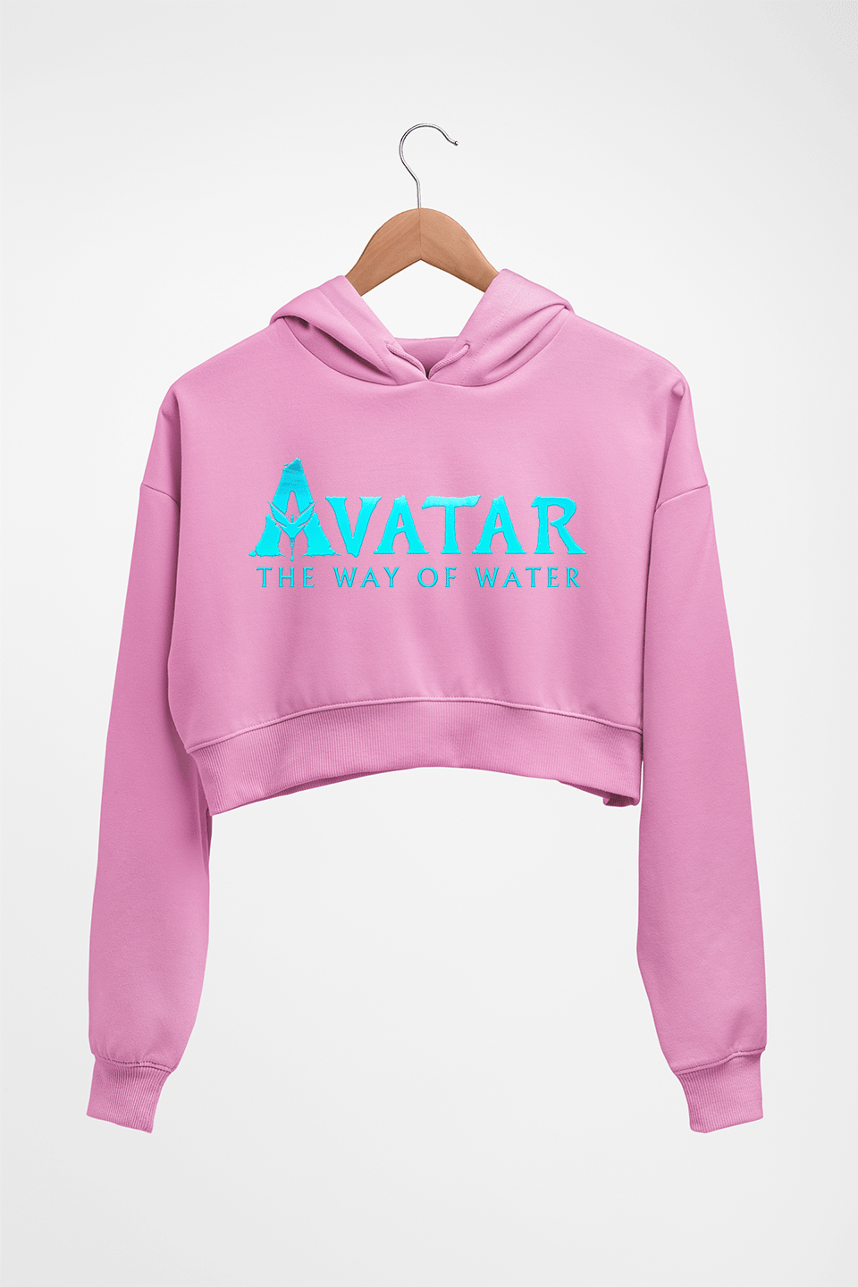 Avatar Crop HOODIE FOR WOMEN-Light Baby Pink-Ektarfa.online