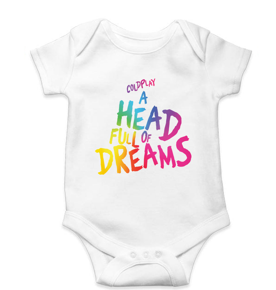 Coldplay Kids Romper For Baby Boy/Girl-White-Ektarfa.online