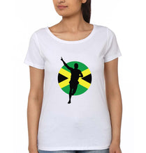 Load image into Gallery viewer, Usain Bolt T-Shirt for Women-White-Ektarfa.online

