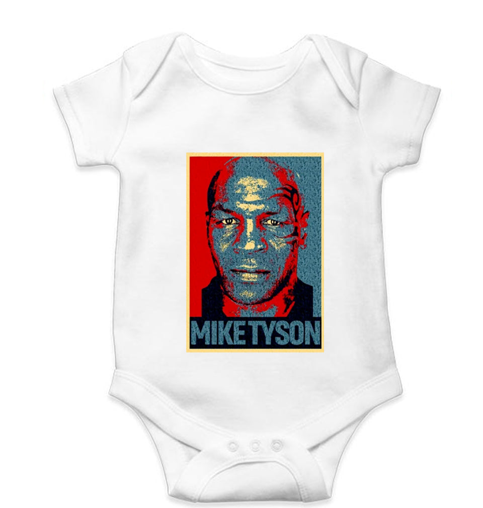 Mike Tyson Kids Romper For Baby Boy/Girl-0-5 Months(18 Inches)-White-Ektarfa.online