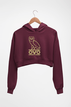 Load image into Gallery viewer, OVO Crop HOODIE FOR WOMEN-Maroon-Ektarfa.online
