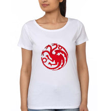 Load image into Gallery viewer, House of the Dragon (GOT) T-Shirt for Women-White-Ektarfa.online

