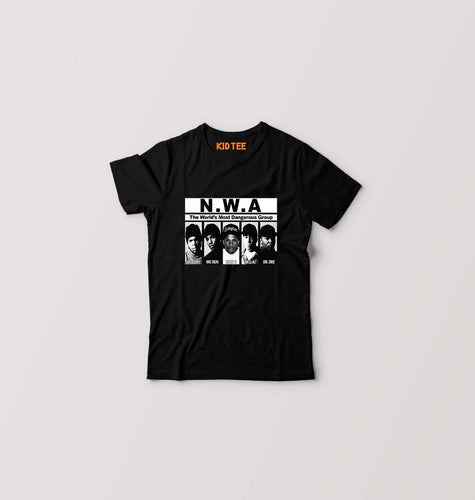 Niggaz Wit Attitudes (NWA) Hip Hop Kids T-Shirt for Boy/Girl-Black-Ektarfa.online