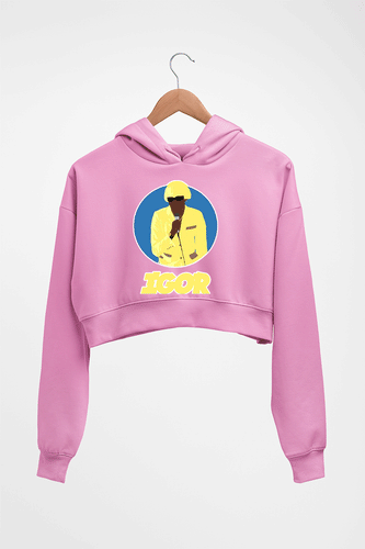 Igor Crop HOODIE FOR WOMEN-Light Baby Pink-Ektarfa.online