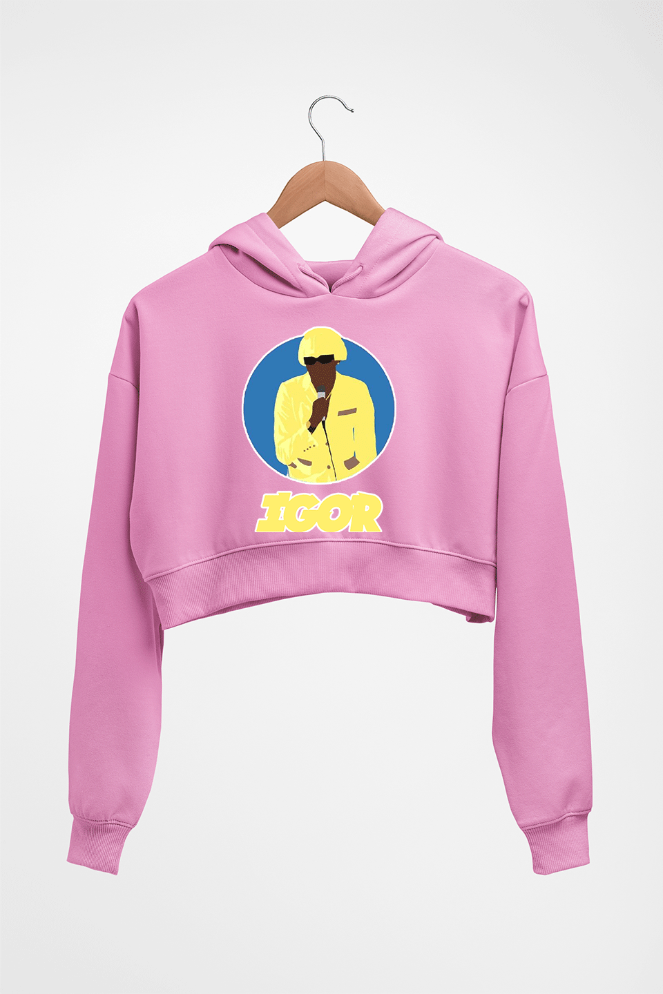 Igor Crop HOODIE FOR WOMEN-Light Baby Pink-Ektarfa.online