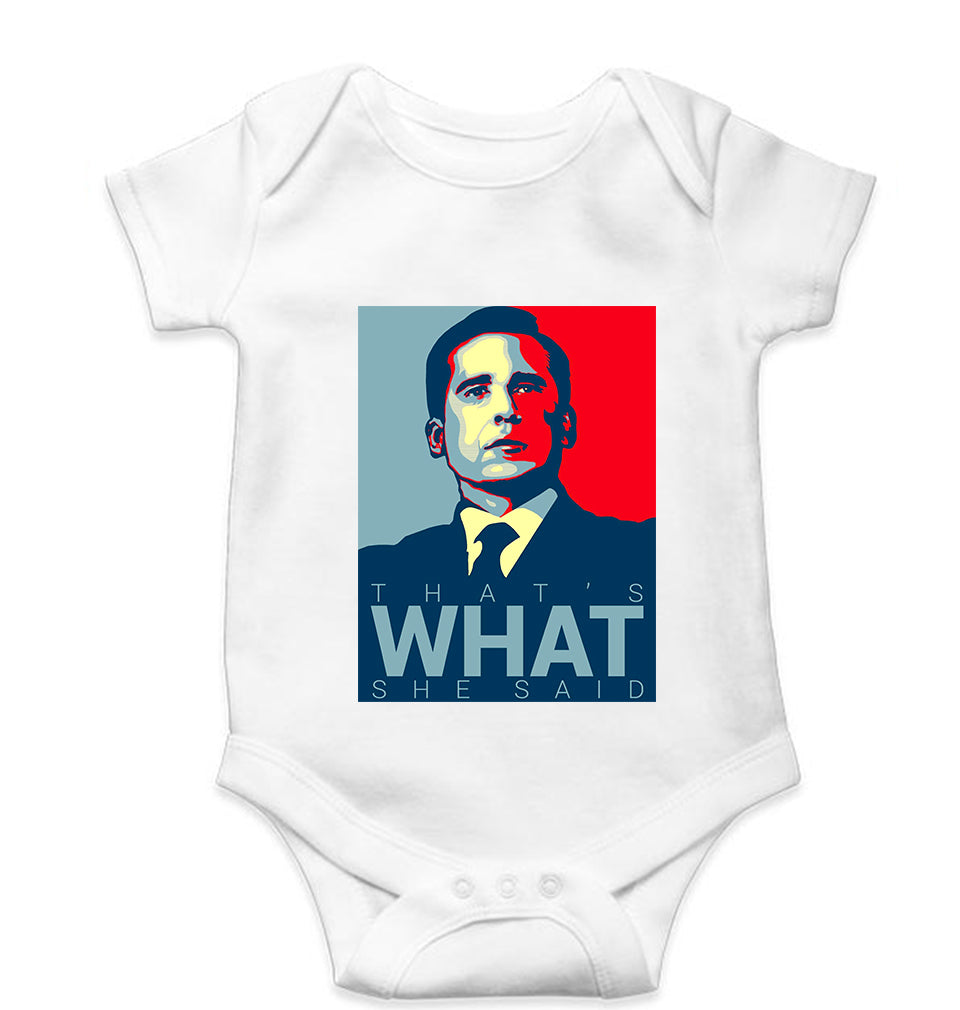 Michael Scott Kids Romper For Baby Boy/Girl-White-Ektarfa.online