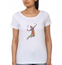 Load image into Gallery viewer, Badminton T-Shirt for Women-White-Ektarfa.online
