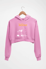 Load image into Gallery viewer, Tick Tick Boom Crop HOODIE FOR WOMEN-Light Baby Pink-Ektarfa.online
