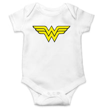 Load image into Gallery viewer, Wonder Woman Superhero Kids Romper Kids Romper For Baby Boy/Girl-0-5 Months(18 Inches)-White-Ektarfa.online
