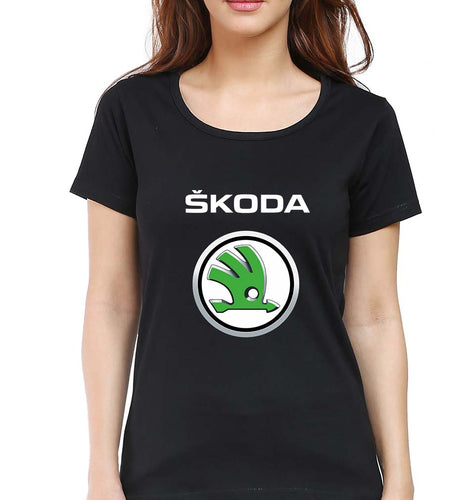 Skoda T-Shirt for Women-Black-Ektarfa.online