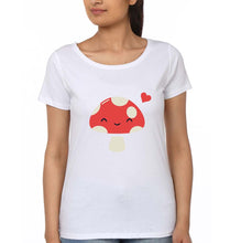 Load image into Gallery viewer, Mushroom T-Shirt for Women-White-Ektarfa.online

