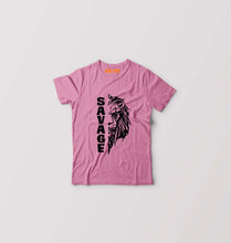 Load image into Gallery viewer, Savage Lion Kids T-Shirt for Boy/Girl-Pink-Ektarfa.online
