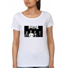 Load image into Gallery viewer, Pantera T-Shirt for Women-White-Ektarfa.online
