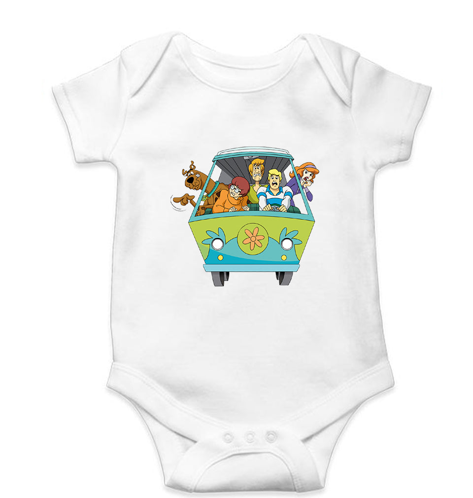 Scooby Doo Kids Romper For Baby Boy/Girl-0-5 Months(18 Inches)-White-Ektarfa.online