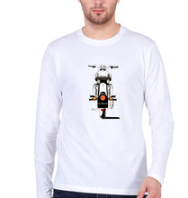 Load image into Gallery viewer, Royal Enfield - Bullet With Number Full Sleeves T-Shirt for Men-White-Ektarfa.online
