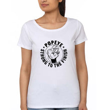 Load image into Gallery viewer, Popeye T-Shirt for Women-White-Ektarfa.online

