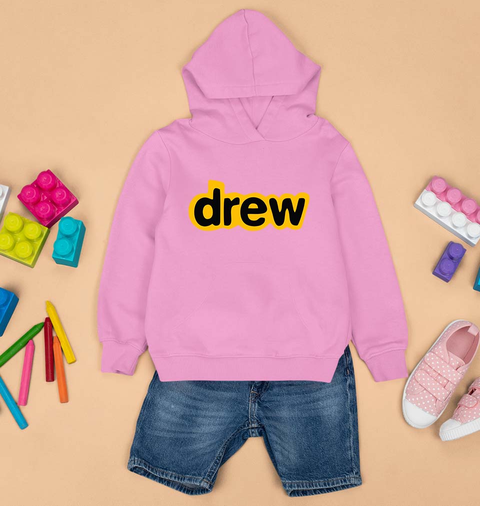 Drew Kids Hoodie for Boy/Girl-Light Baby Pink-Ektarfa.online