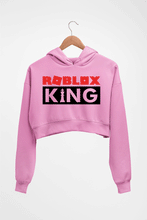 Load image into Gallery viewer, Roblox Crop HOODIE FOR WOMEN-Light Baby Pink-Ektarfa.online
