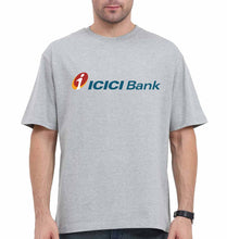 Load image into Gallery viewer, ICICI Bank Oversized T-Shirt for Men-Grey-Ektarfa.online

