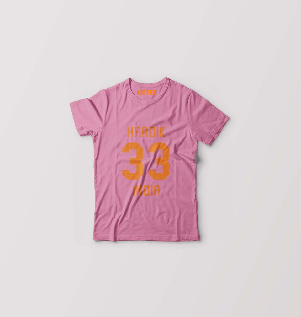 Hardik Pandya Kids T-Shirt for Boy/Girl-Pink-Ektarfa.online
