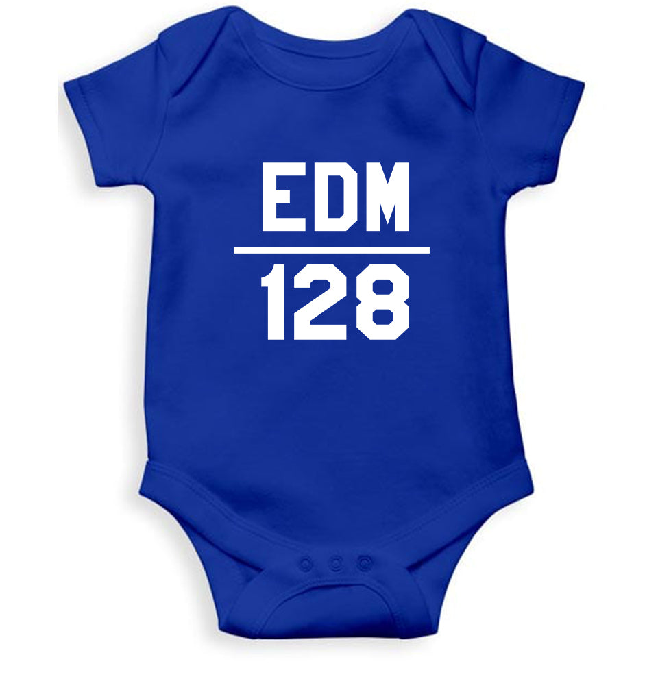 EDM 128 Kids Romper For Baby Boy/Girl-0-5 Months(18 Inches)-Royal Blue-Ektarfa.online