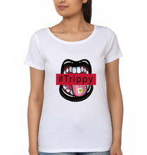 Load image into Gallery viewer, Trippy T-Shirt for Women-White-Ektarfa.online
