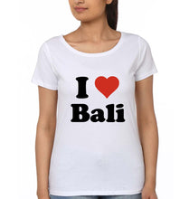 Load image into Gallery viewer, I Love Bali T-Shirt for Women-White-Ektarfa.online
