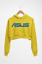Load image into Gallery viewer, Asus Crop HOODIE FOR WOMEN-Mustard Yellow-Ektarfa.online
