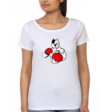 Load image into Gallery viewer, Pitbull Boxing T-Shirt for Women-White-Ektarfa.online
