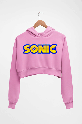 Sonic Crop HOODIE FOR WOMEN-Light Baby Pink-Ektarfa.online