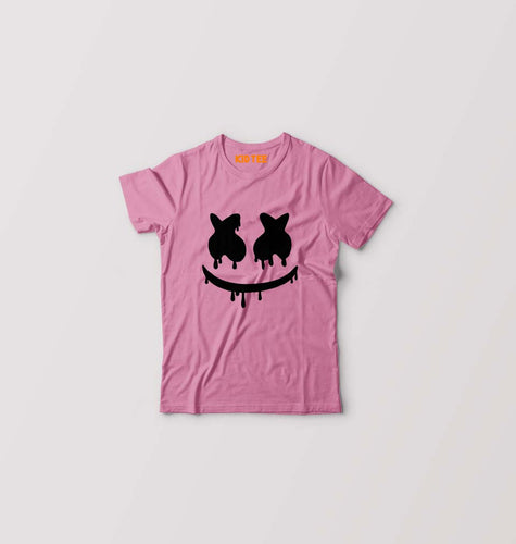 Marshmello Kids T-Shirt for Boy/Girl-Pink-Ektarfa.online