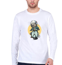 Load image into Gallery viewer, Skull Full Sleeves T-Shirt for Men-White-Ektarfa.online
