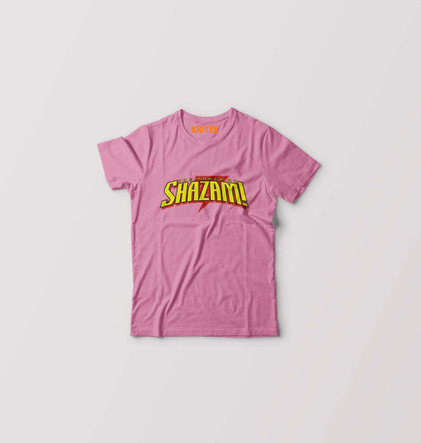 The Power of Shazam! Kids T-Shirt for Boy/Girl-Pink-Ektarfa.online