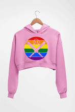 Load image into Gallery viewer, Baseball Crop HOODIE FOR WOMEN-Light Baby Pink-Ektarfa.online
