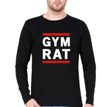 Load image into Gallery viewer, Gym Rat Full Sleeves T-Shirt for Men-Black-Ektarfa.online
