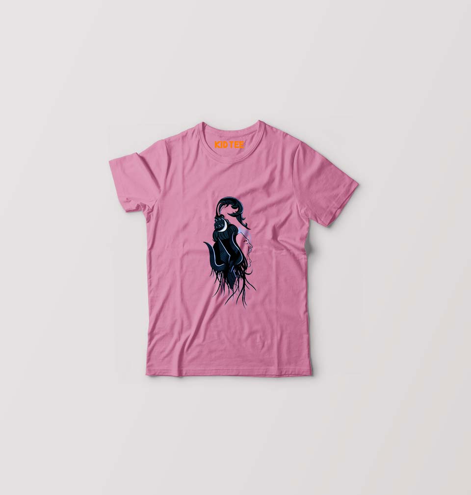 Mahakal Mahadev Bholenath Shiva Shivji Kids T-Shirt for Boy/Girl-Pink-Ektarfa.online