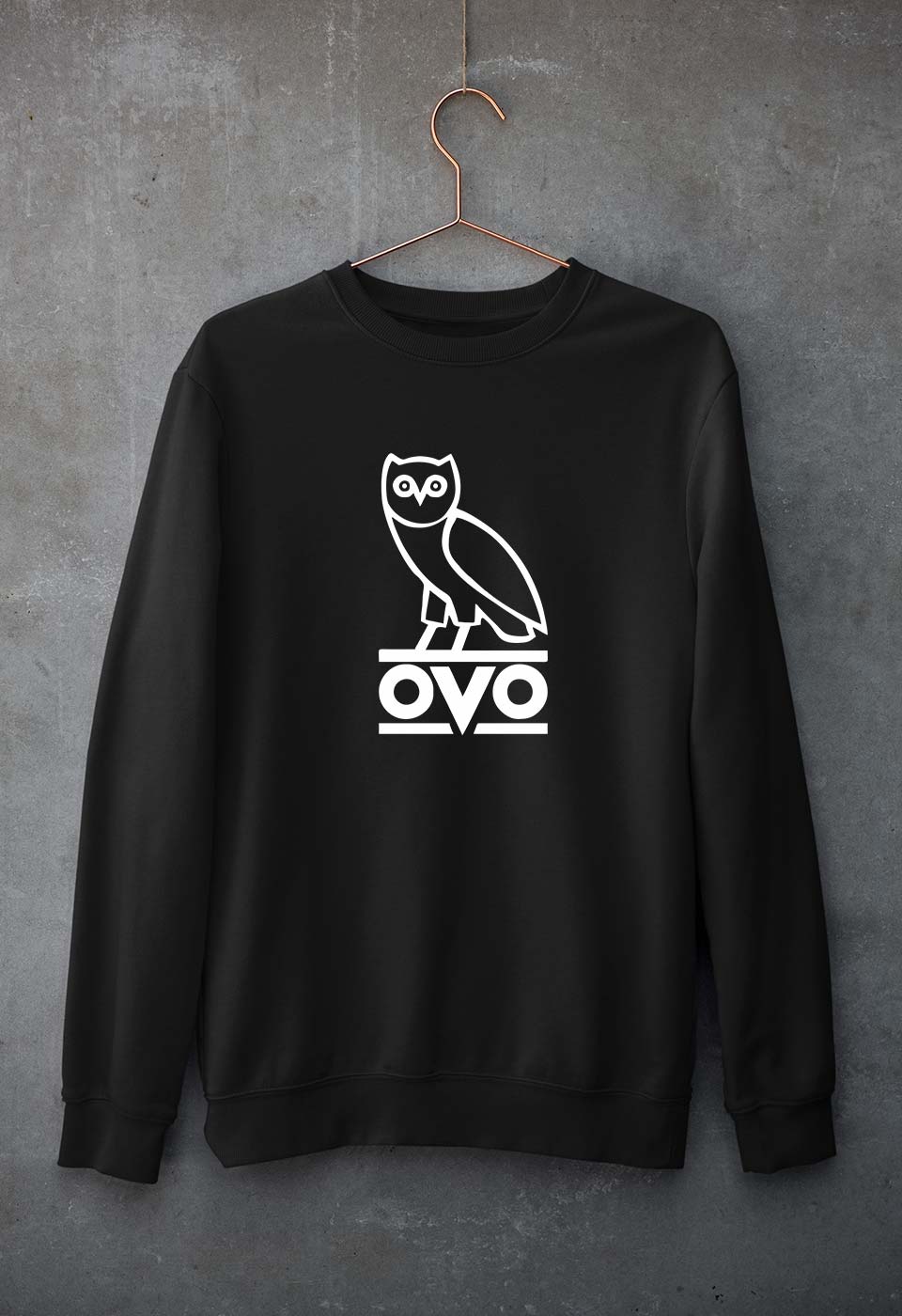 OVO Unisex Sweatshirt for Men/Women-Black-Ektarfa.online
