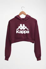 Load image into Gallery viewer, Kappa Crop HOODIE FOR WOMEN-Maroon-Ektarfa.online
