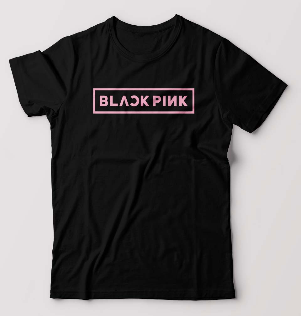 Black Pink Kpop T-Shirt for Men-Black-Ektarfa.online
