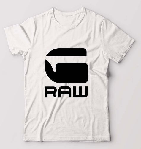 G Raw T-Shirt for Men-White-Ektarfa.online