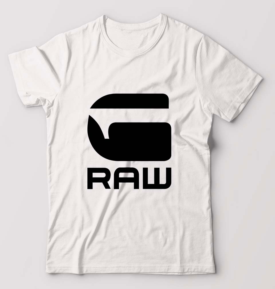 G Raw T-Shirt for Men-White-Ektarfa.online