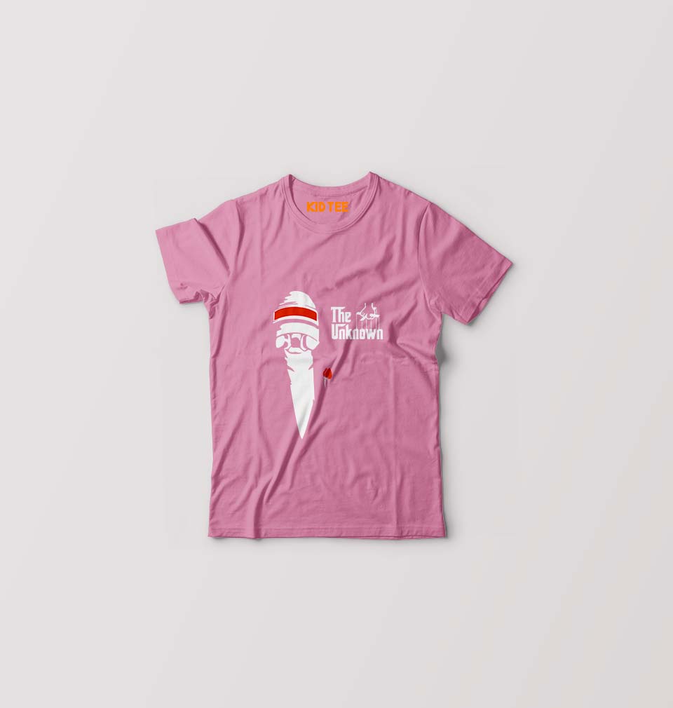 PUBG The Unknown Kids T-Shirt for Boy/Girl-Pink-Ektarfa.online