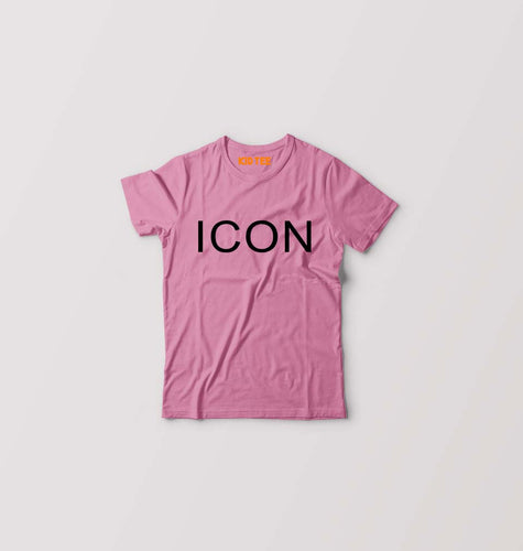 ICON Kids T-Shirt for Boy/Girl-Pink-Ektarfa.online