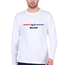 Load image into Gallery viewer, Maruti-Suzuki Full Sleeves T-Shirt for Men-White-Ektarfa.online
