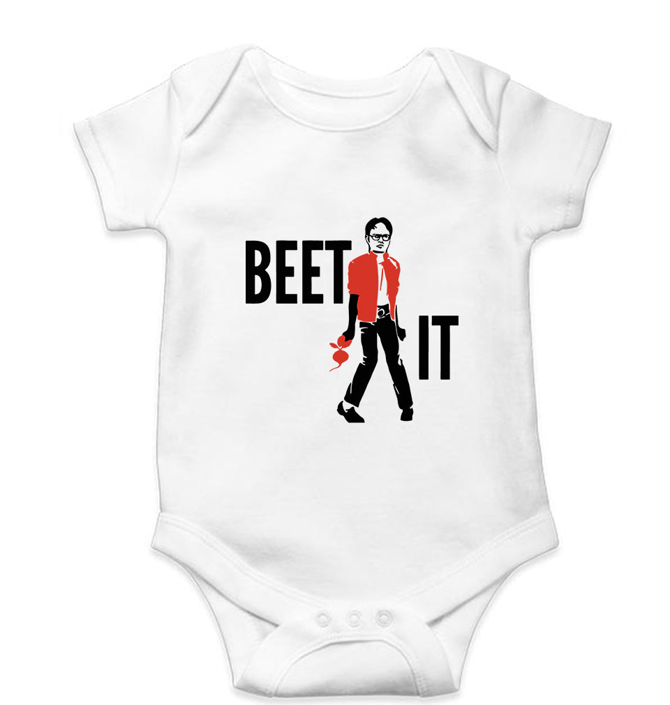 Dwight Schrute Kids Romper For Baby Boy/Girl-0-5 Months(18 Inches)-White-Ektarfa.online